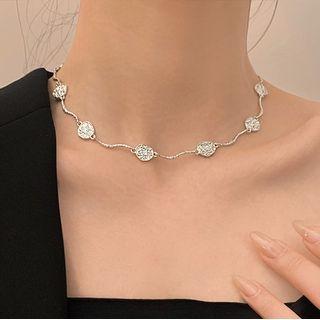 Asymmetrical Necklace Silver - One Size