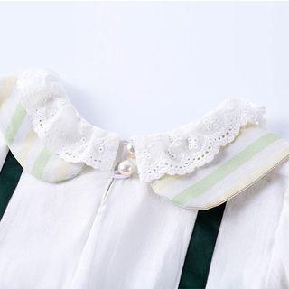Sleeveless A-line Dress / Short-sleeve A-line Dress / Suspender Skirt / Bow Hair Band / Lace Trim Headband / Set Of 2: Ribbon Hair Clip