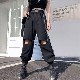 Detachable-leg Harem Pants