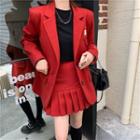 Mini A-line Pleated Skirt / Blazer