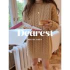 Round-neck Cable-knit Minidress One Size