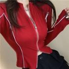 Long-sleeve Sheath Zip Jacket