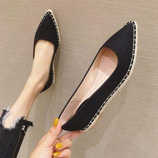 Pointy-toe Espadrille Flats