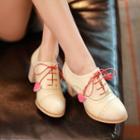 Lace-up Chunky Heel Shoes