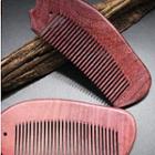Wooden Hair Comb Pink - One Size