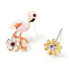 Flamingo Non-matching Stud Earring