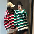 Couple Loose-fit Striped Sweater