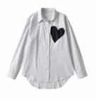 Striped Heart Patch Shirt