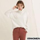 Plus Size Turtleneck Long-sleeve T-shirt