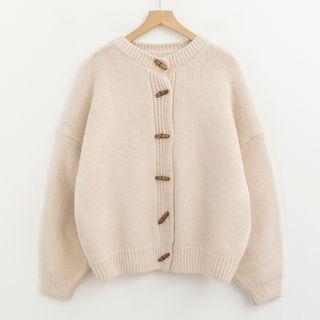 Round Neck Toggle Cardigan