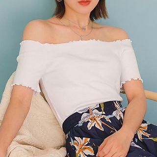 Ruched Off-shoulder Blouse