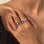 Set Of 3: Open Ring 2218 - Set Of 3 - Silver - One Size