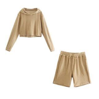 Plain Hoodie / Sweatshorts / Set