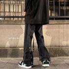 Straight Leg Mid Rise Cargo Jeans