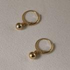 Hoop Drop Earring 1 Pair - B782 - Gold - One Size