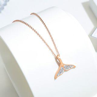 Mermaid Tail Necklace 1598 - Rose Gold - One Size
