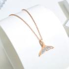 Mermaid Tail Necklace 1598 - Rose Gold - One Size
