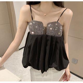 Rhinestone Embellished Camisole Top