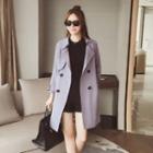 Plain Double Breasted Trench Coat