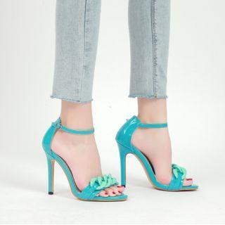 Chain Detail High Heel Sandals