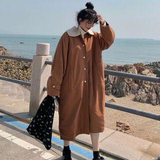 Oversize Single Breasted Cotton Jacket