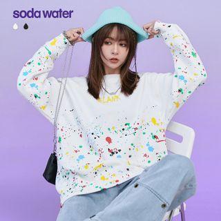 Splashing Loose-fit Sweatshirt