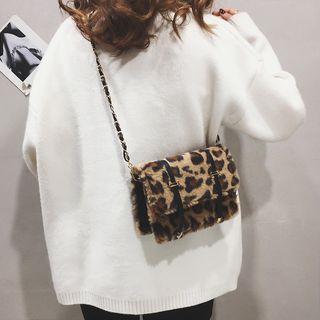 Leopard Flap Crossbody Bag