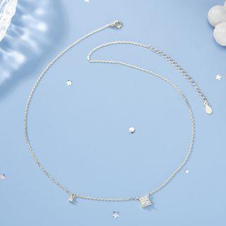 Rhinestone Necklace X137 - Gold - One Size