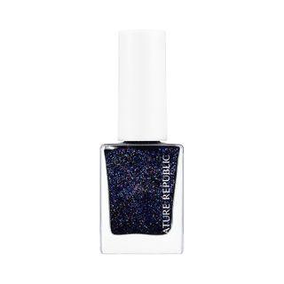 Nature Republic - Color & Nature Nail Color 2018 (glitter/pearl) (15 Colors) #59 Evening Night