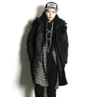 Detachable Hoodie Zip-up Long Padded Jacket
