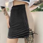 Two Tone Mini Skirt