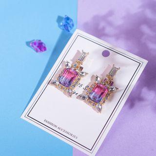 Gradient Rhinestone Dangle Earring