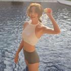 Two-tone High Waist Bikini