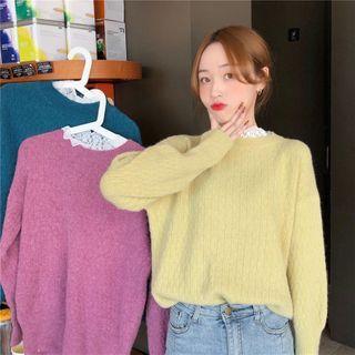 Sweater Wide Top Neckline Sleeve