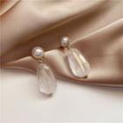 Geometry Drop Earring 1 Pair - White - One Size