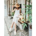Tassel-detail Long Suspender Dress