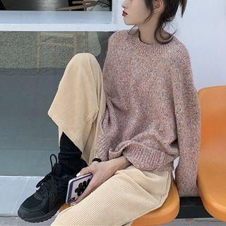Contrast Fleece Top / Corduroy Pants