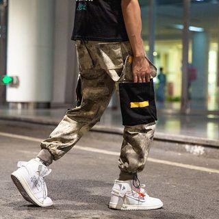 Drawstring-hem Cargo Harem Pants