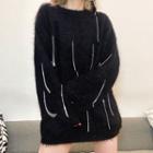 Rhinestone Embellished Sweater
