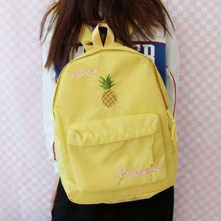 Strawberry Embroidery Backpack
