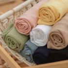 Basic Colored Slit-side Knit Top