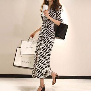 Printed Midi A-line Dress (various Designs)