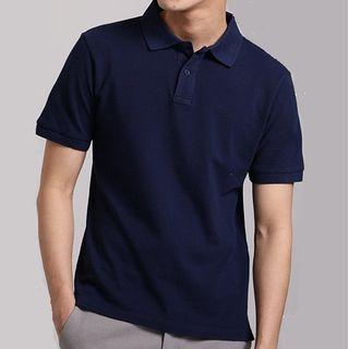 Plain Polo Short Sleeve Top