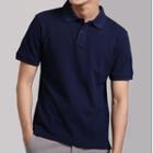 Plain Polo Short Sleeve Top