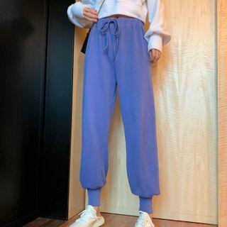 Cropped Sweatshirt / Harem Sweatpants