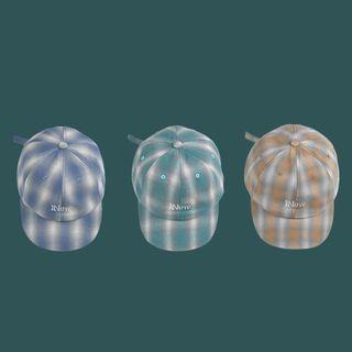 Plaid Embroidered Cap