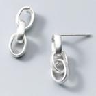 925 Sterling Silver Dangle Earring 1 Pair - S925 Silver - Silver - One Size