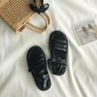 Faux-leather Ankle Trap Sandals