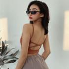 Strappy Open-back Tank Top