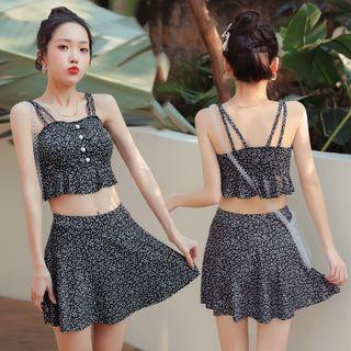 Set: Strappy Swim Top + Swim Skirt